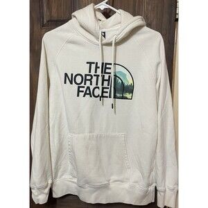 The North Face Women's Medium Half Dome Yosemite Park Cream Pullover Hoodie